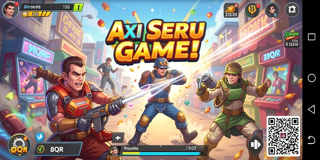 Gameplay seru dan menantang dalam 8QR yang mengasyikkan.