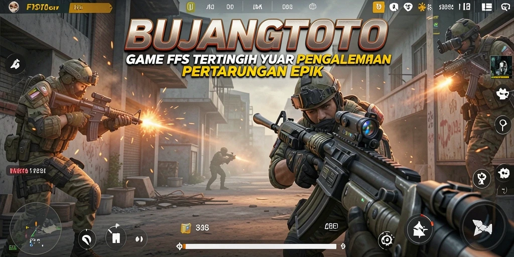Tangkapan layar gameplay <strong>BUJANGTOTO</strong> menampilkan aksi seru di medan perang.