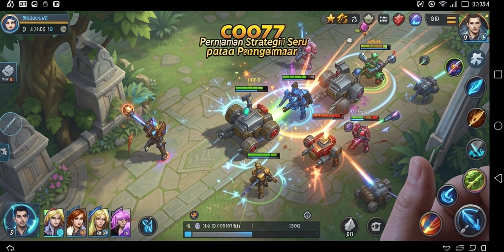 Screenshot COO77 menampilkan aksi pertempuran strategi yang mendebarkan.