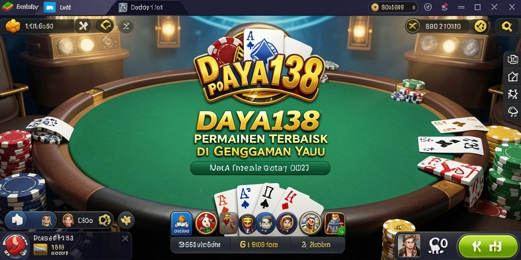 Screenshot utama DAYA138 menampilkan aksi permainan Poker yang seru.