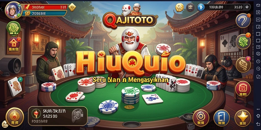 Tampilan gameplay seru dari HAJITOTO dalam permainan QiuQiu.