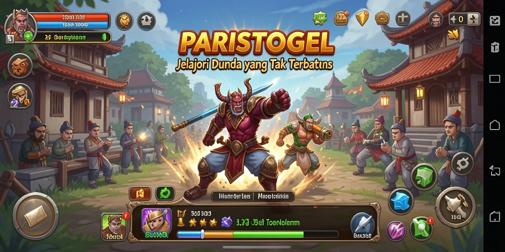 Tampilan gameplay menakjubkan dari dunia terbuka PARISTOGEL.