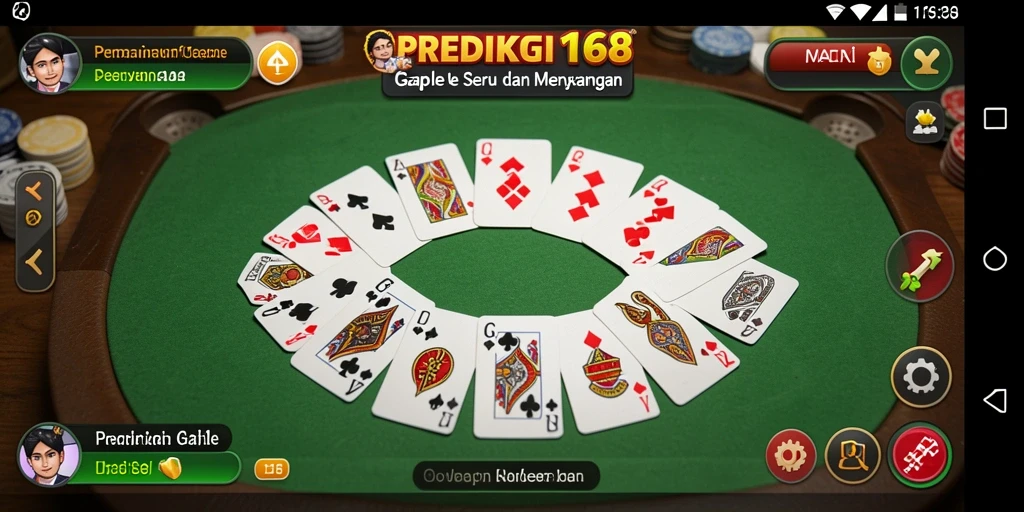 Tampilan gameplay Gaple yang seru di PREDIKSI168.