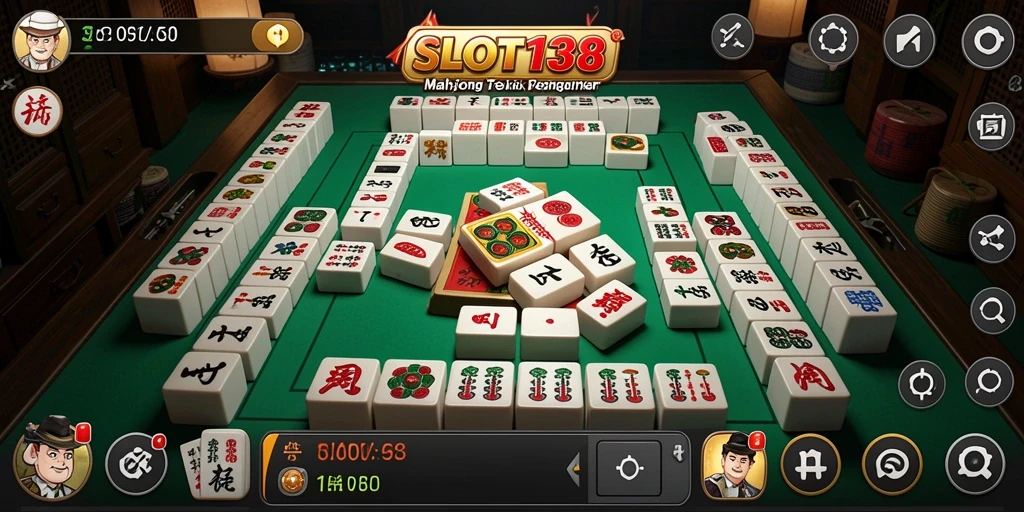 Screenshot dari gameplay SLOT138 dengan tampilan Mahjong yang menarik.
