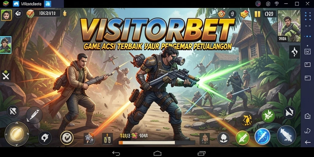 Tampilan gameplay VISITORBET yang seru dan dinamis.