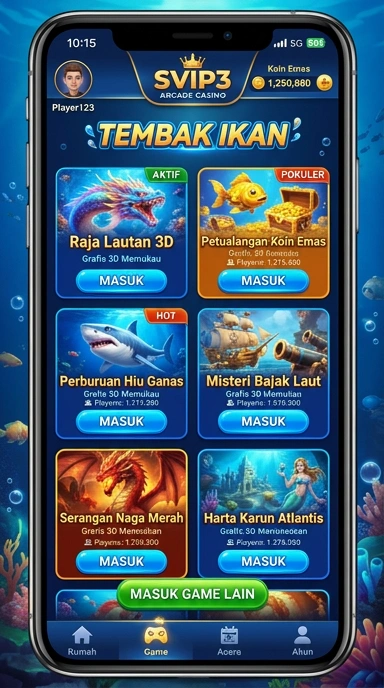 Tampilan antarmuka svip3 yang menarik dan intuitif.